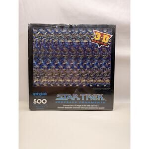 Star Trek 500 Piece Puzzle Keepsake Ornaments 3D 1994 New Vintage Springbok